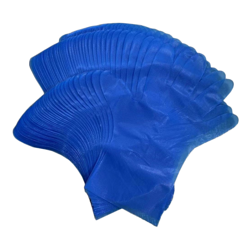 ถุงมือกันสารเคมี สีฟ้า TPE (ลายเพชร) ถุงมือกันสารเคมี สีฟ้า TPE (ลายเพชร)