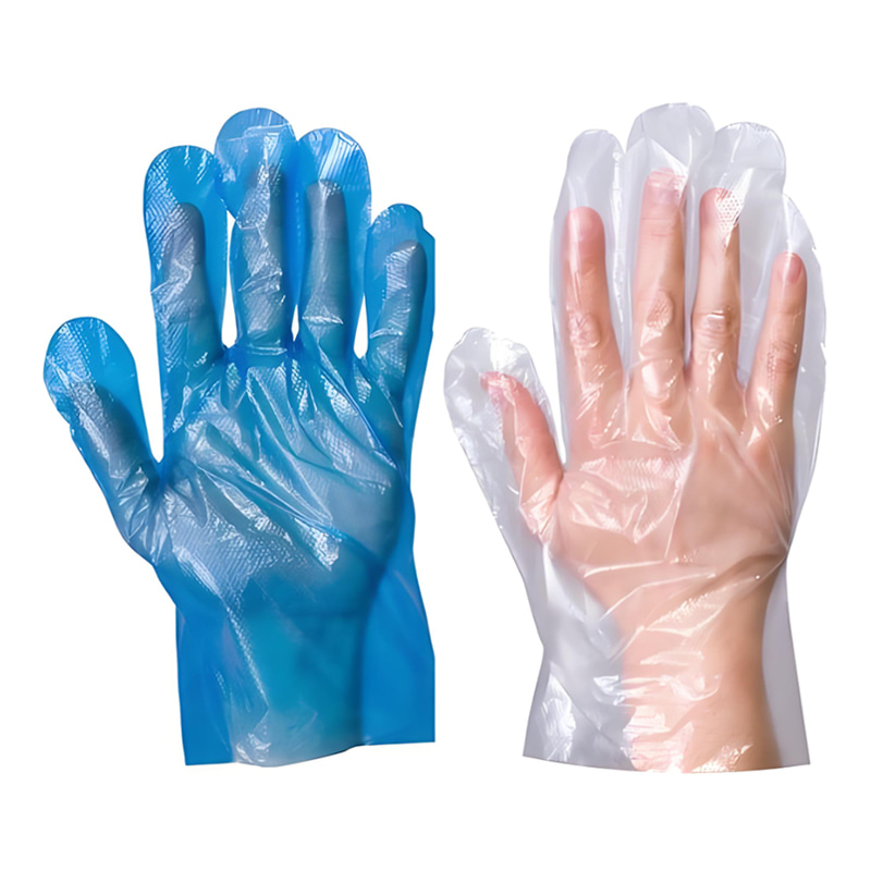 ถุงมือ HDPE สีขาวนวลกันน้ำและกันน้ำมัน ถุงมือ HDPE สีขาวนวลกันน้ำและกันน้ำมัน